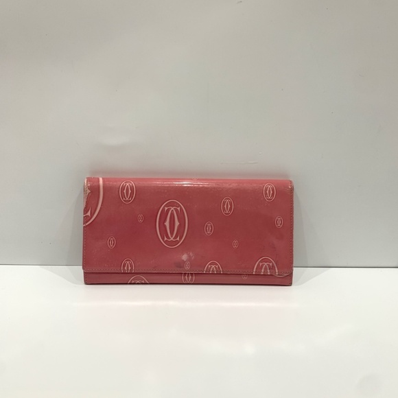 Cartier Handbags - Cartier Pink Logo Wallet (RARE)EUC